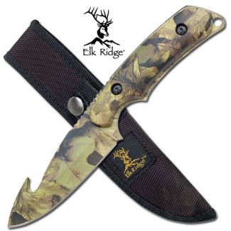 Elk Ridge ER-116 FIXED BLADE KNIFE 8" OVERALL