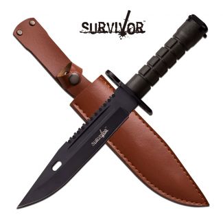 SURVIVOR HK-798BK FIXED BLADE KNIFE 12.8" OVERALL